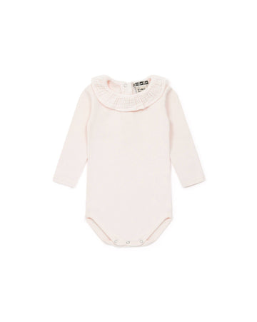 Romper met kraagje - Rose des fleurs - Bonton